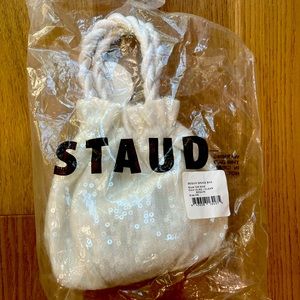 STAUD sequin grace bag. Never been used before. Brand new.